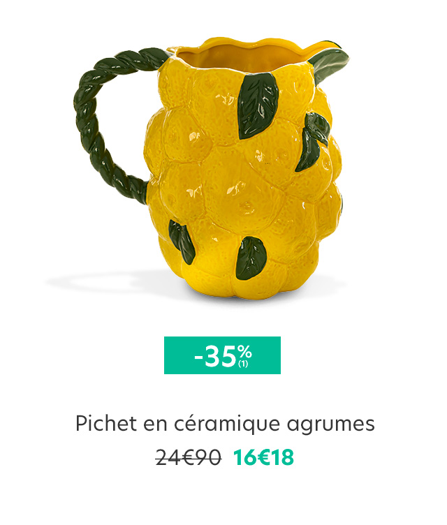 Pichet en céramique agrumes