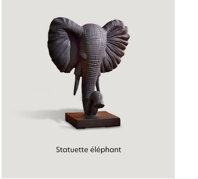 Déco statuette éléphant