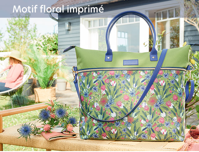 Motif floral imprimé