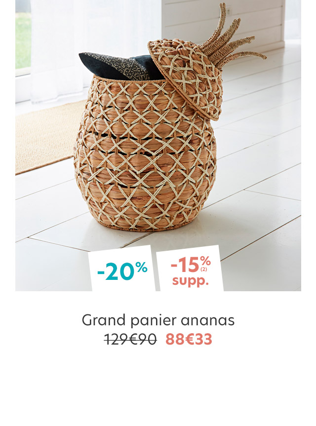 Grand panier ananas