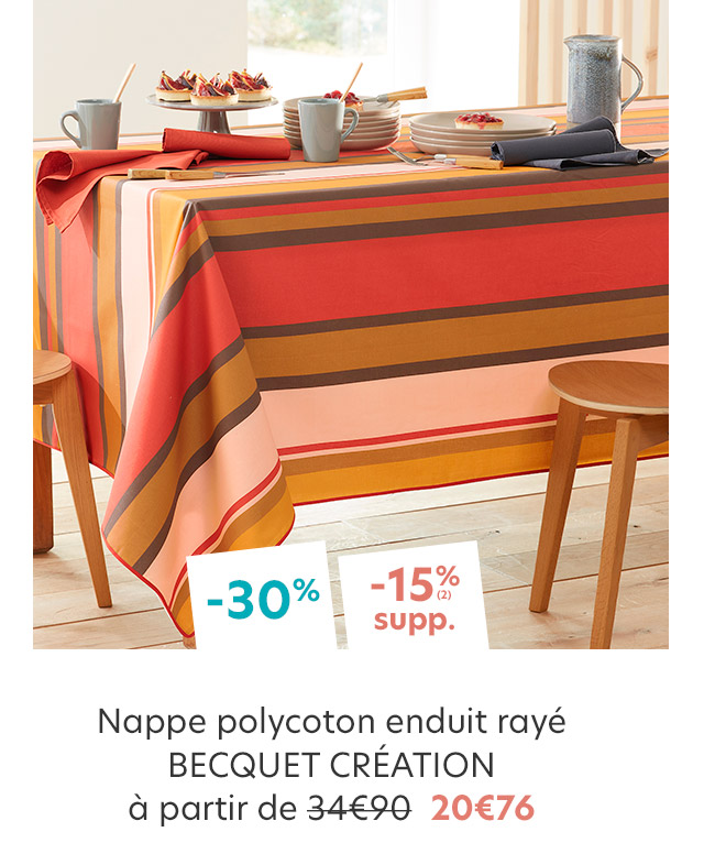 Nappe polycoton enduit