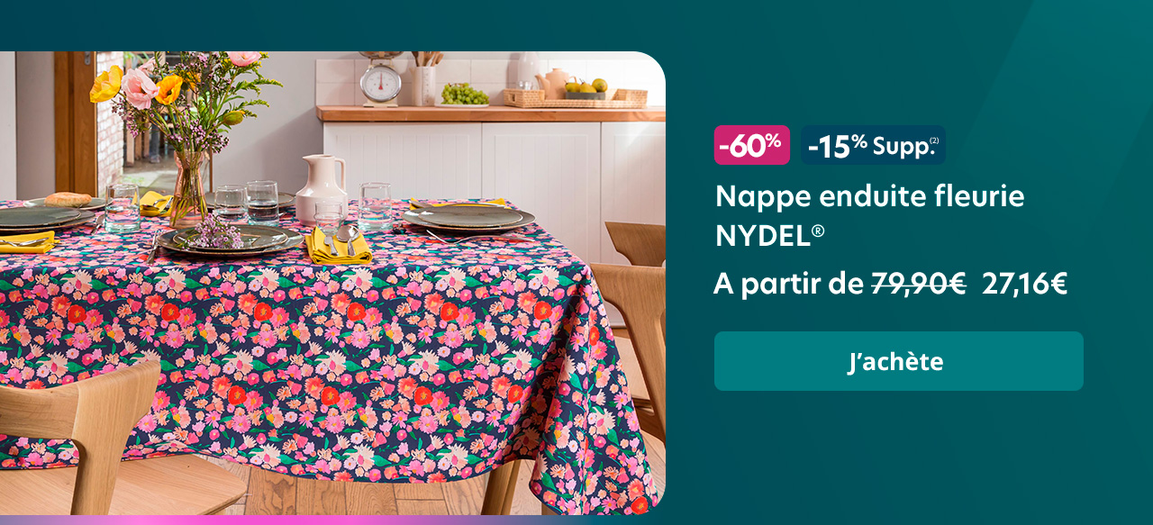 Nappe enduite fleurie NYDEL®