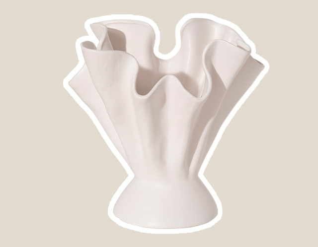 Vase plissé