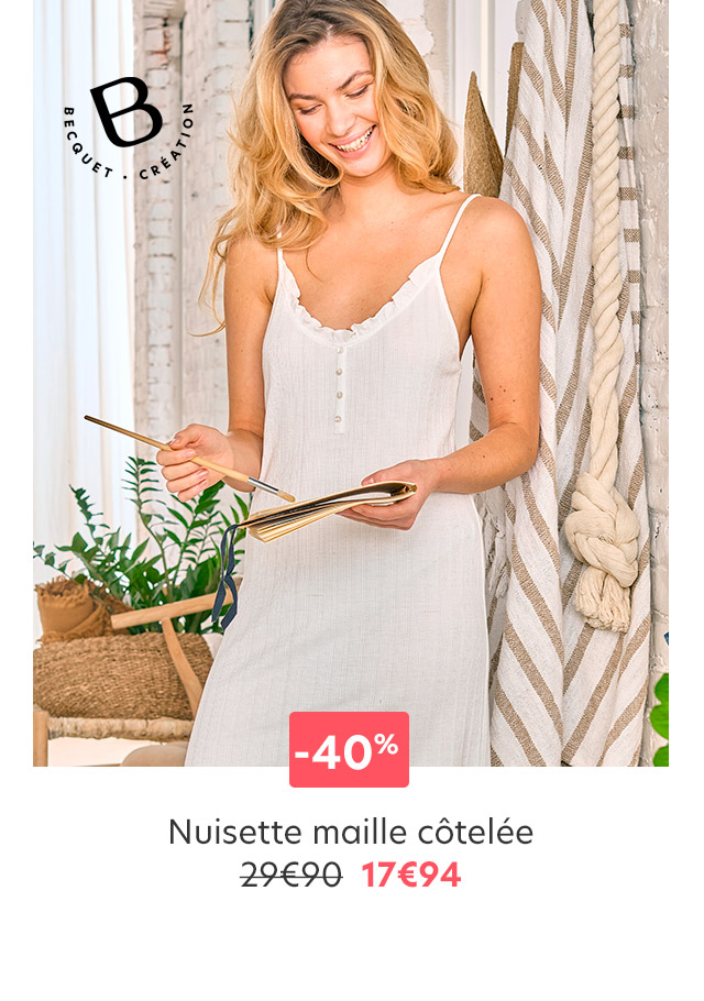 Nuisette maille côtelée