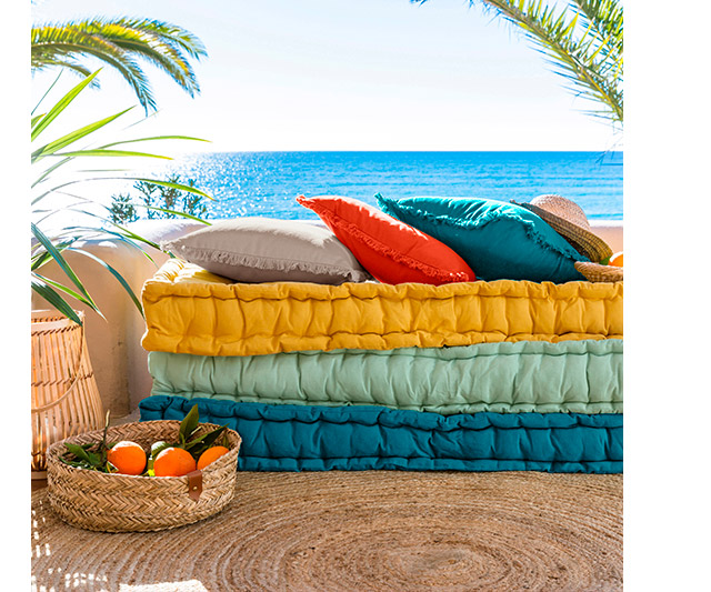 Matelas de sol capitonné