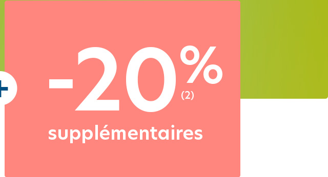 -20% supplémentaires