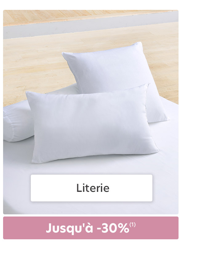 Literie jusqu'à -30%