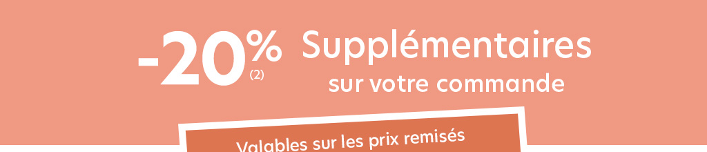 -20% supplémentaires