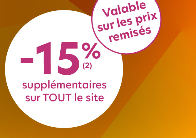 -15% supplémentaires