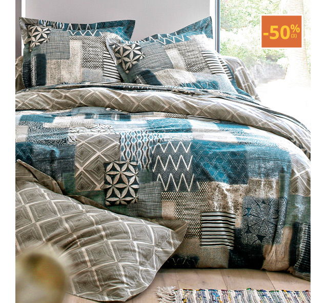 Linge de lit effet patchwork
