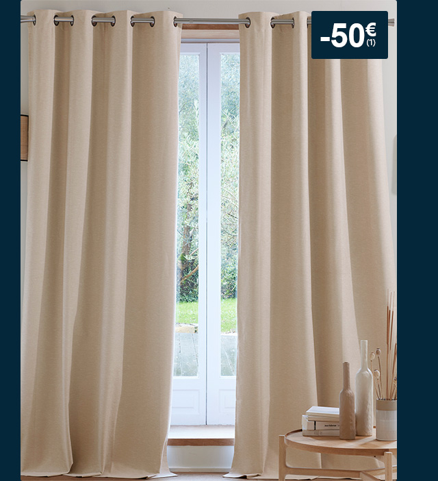 Promos rideaux et déco textile