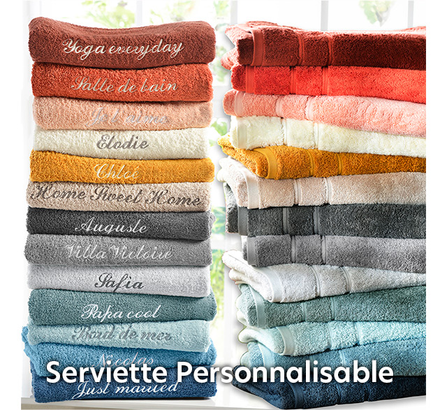 Serviette Personnalisable