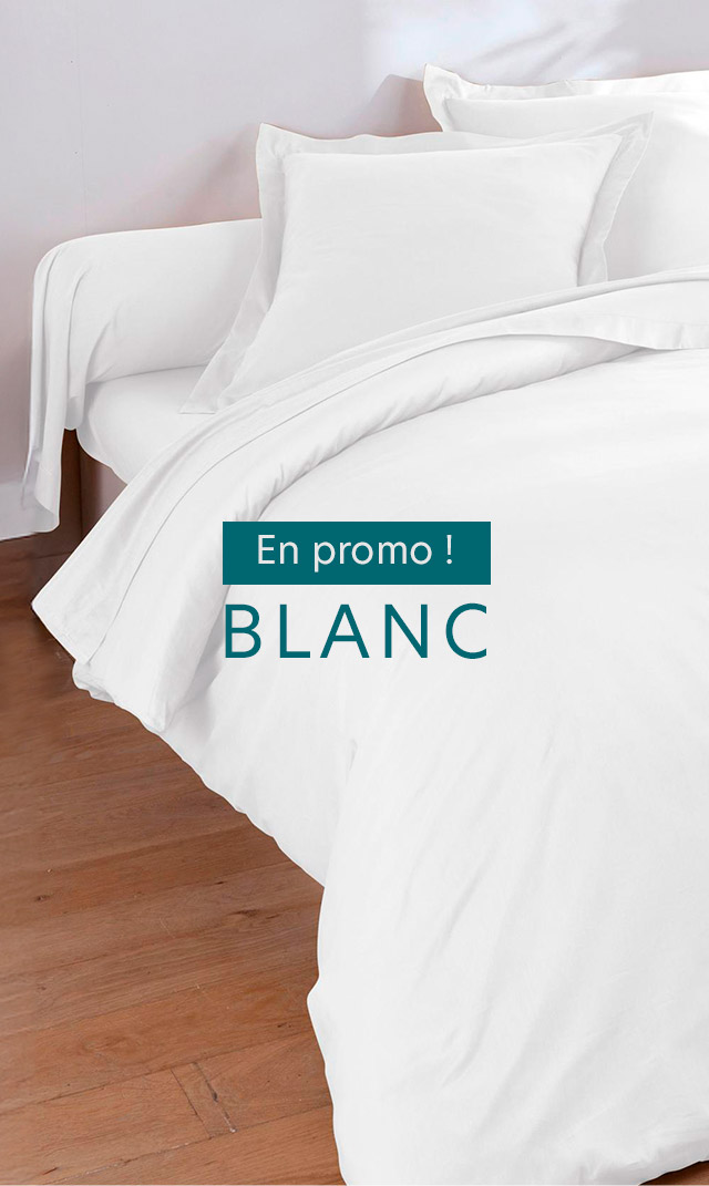 linge de lit unis laureat blanc