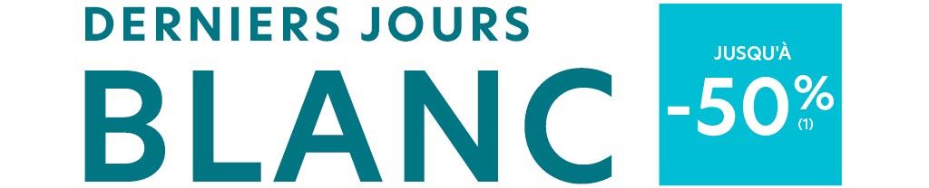 Le BLANC jusqu'à -50%