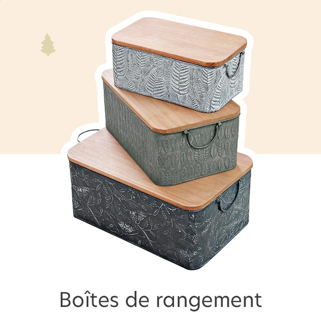 Boîtes de rangement