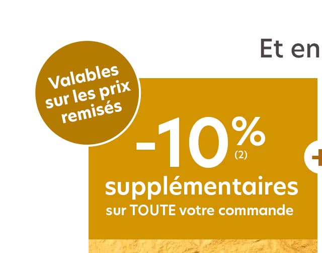 -10% supplémentaires