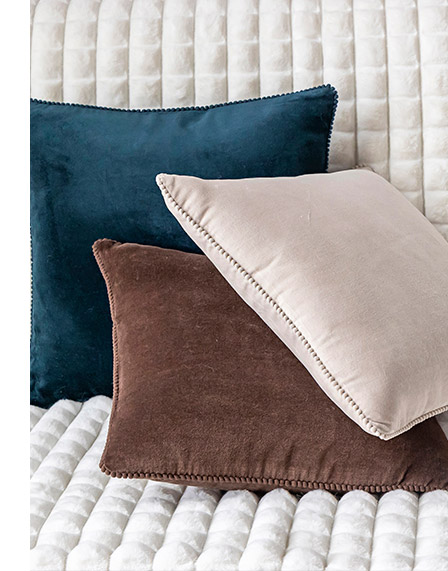 Coussin velour