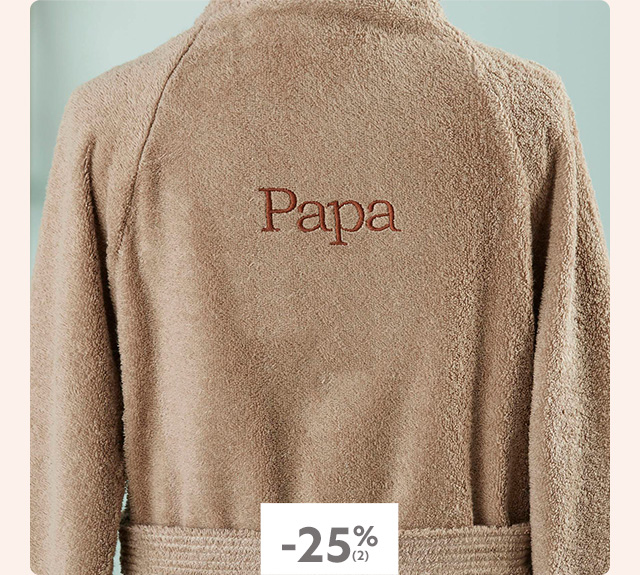 Peignoir de bain personnalisable