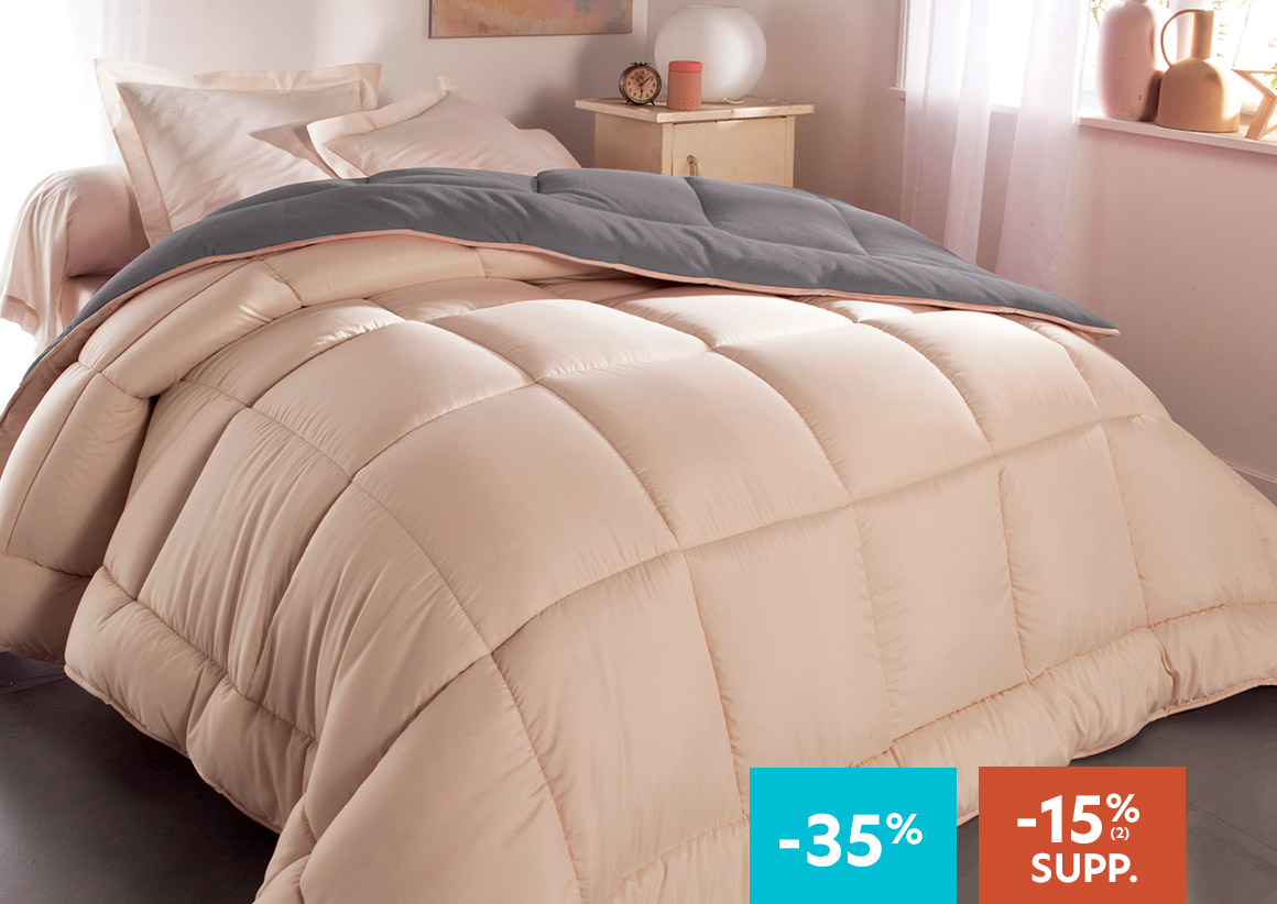 Couette double face MICROFIBRE POLAIRE