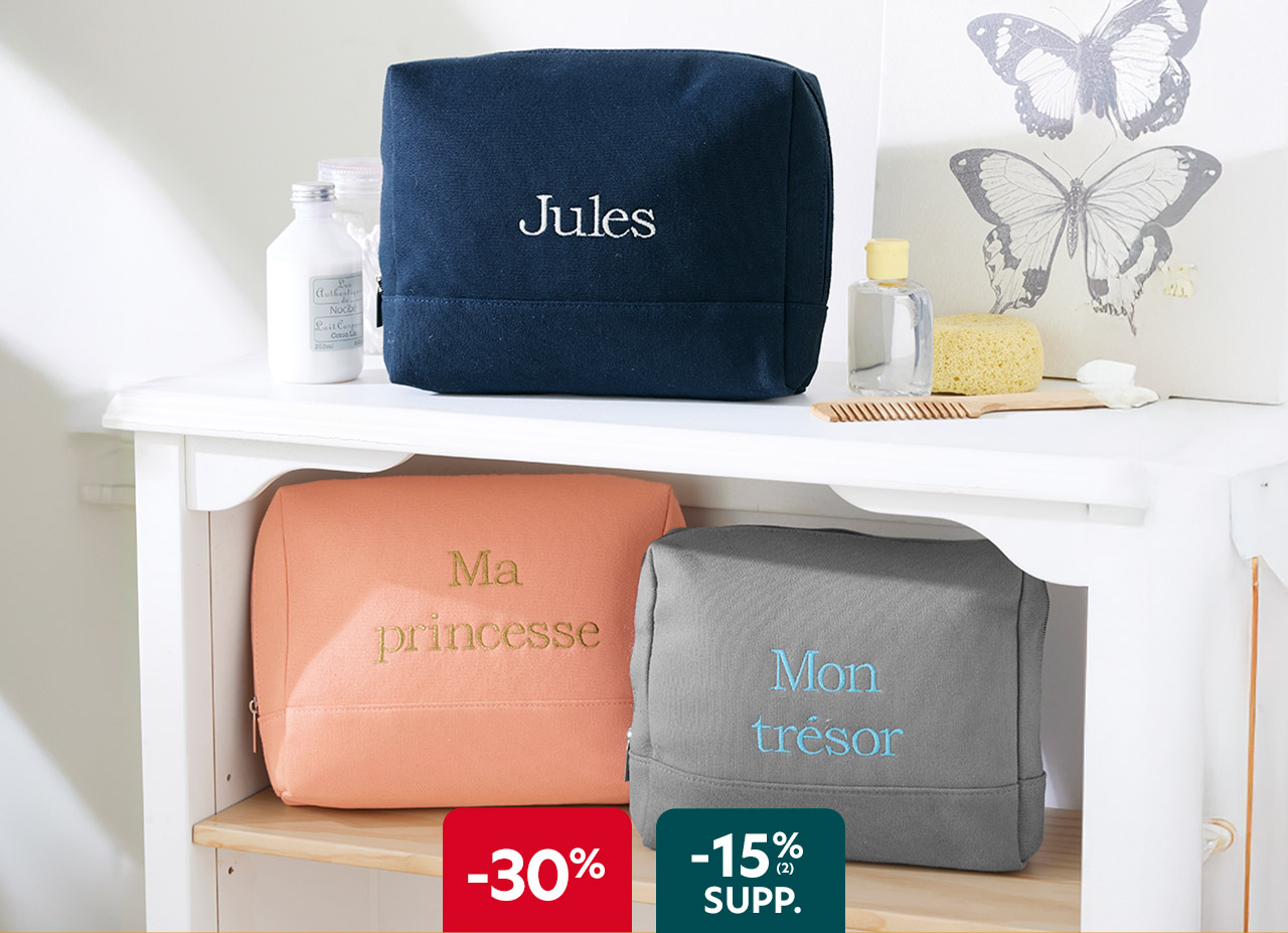 Trousse de toilette personnalisable