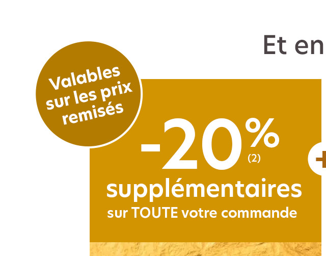 -20% supplémentaires