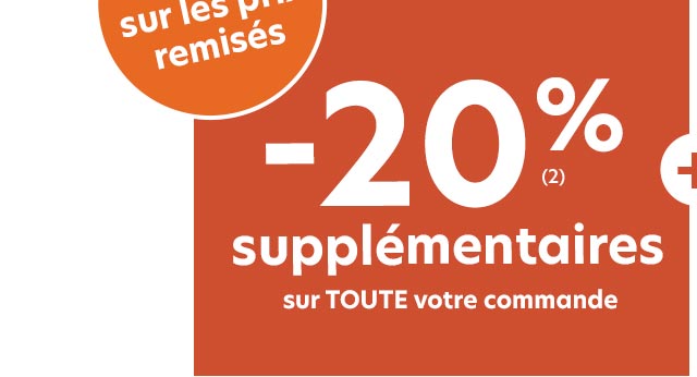 -20% supplémentaires