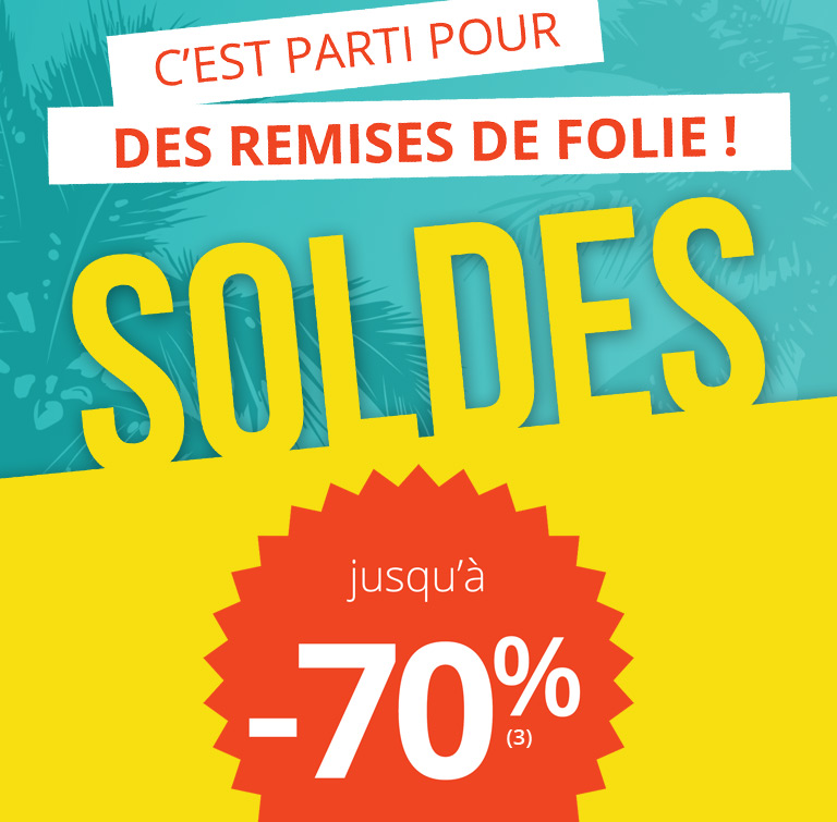 Les soldes jusqu'à -70%