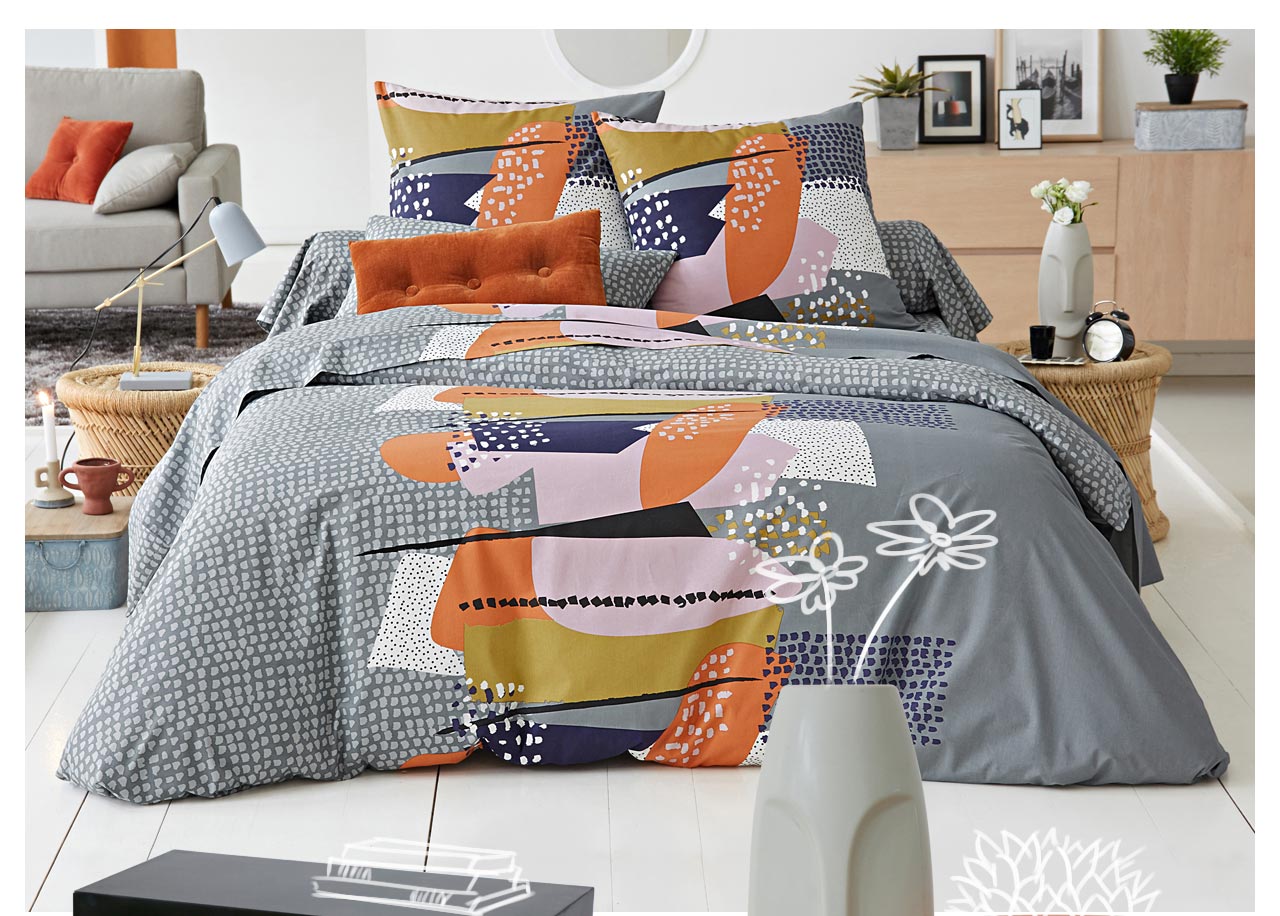 Parure Linge de lit tableau moderne