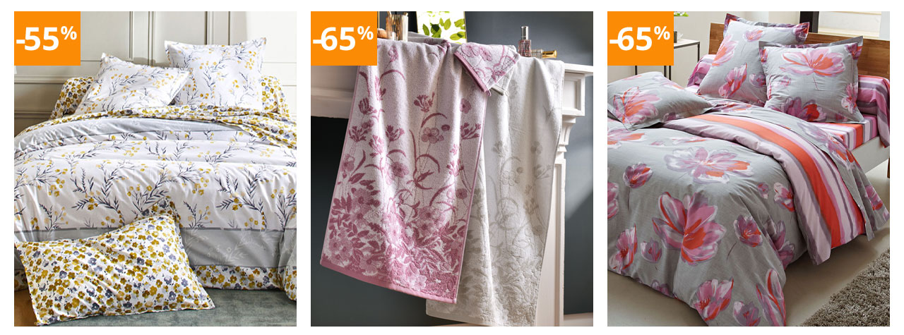 Notre offre linge de lit et éponge