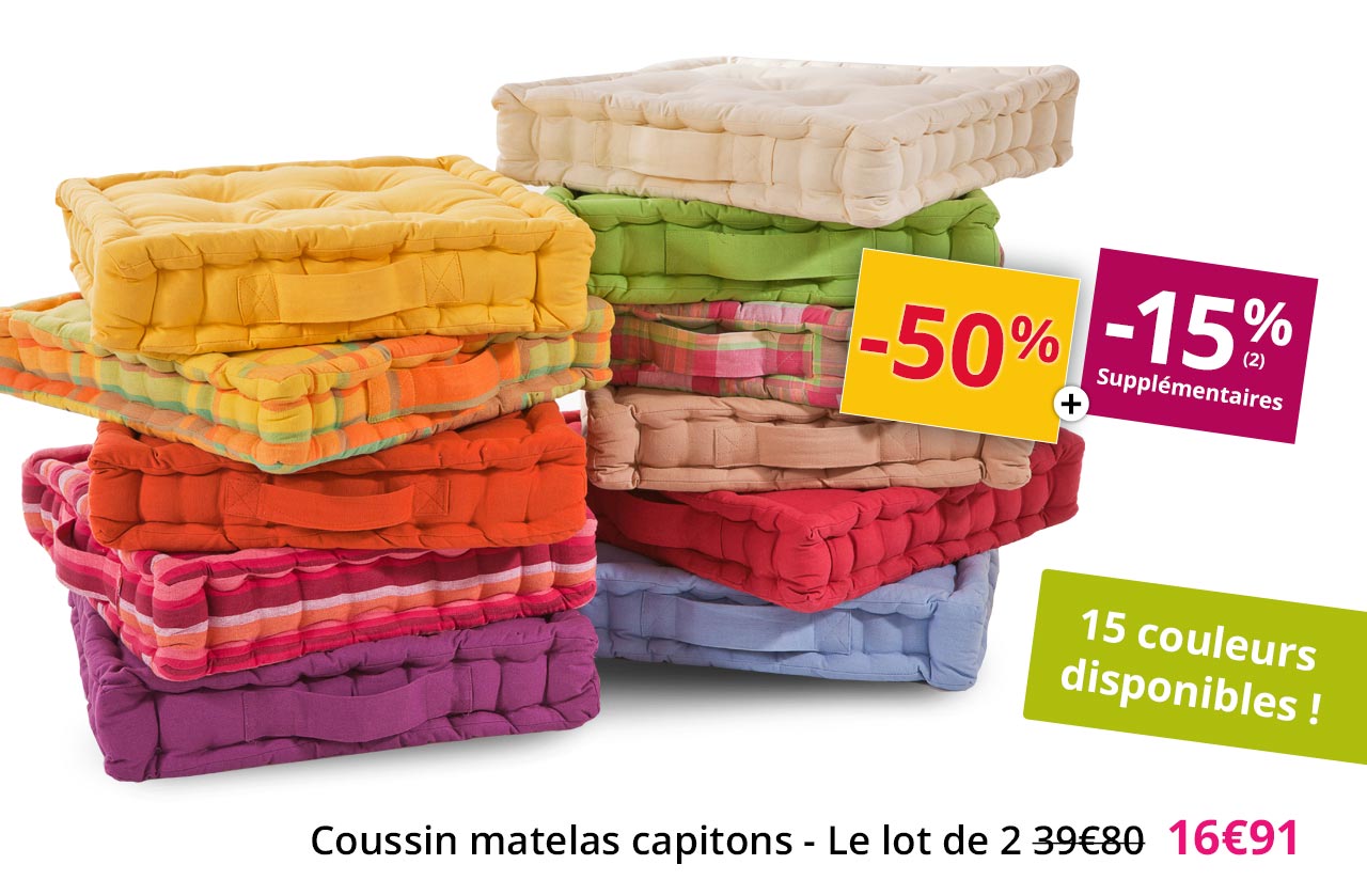 Coussin matelas capitons