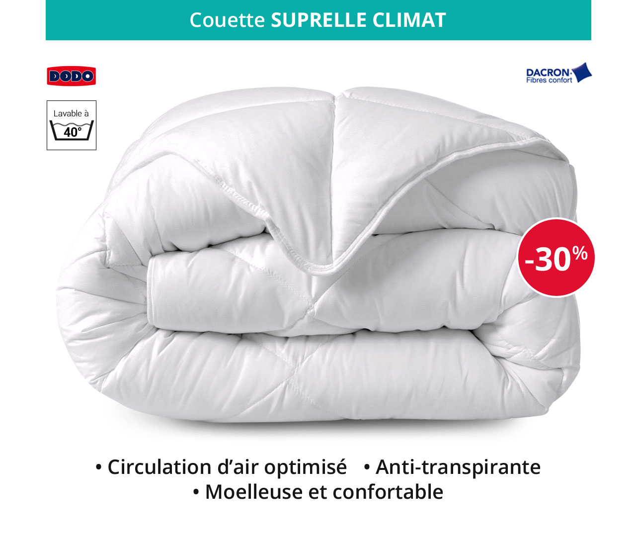 Couette SUPRELLE CLIMAT