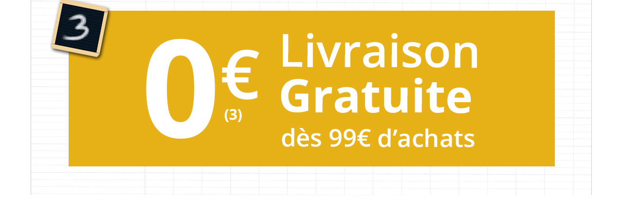 Livraison gratuite dès 99€ d’achats