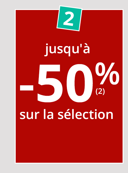 -50% sur la sélection