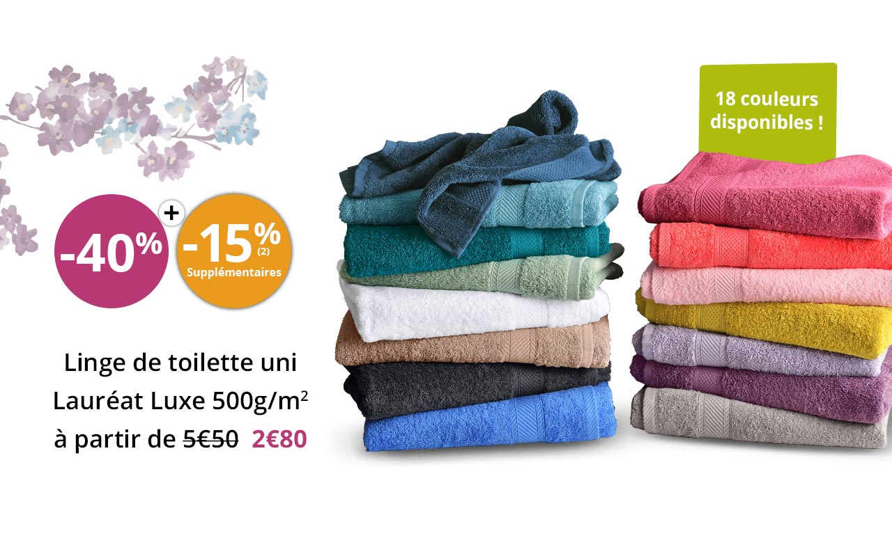 Linge de toilette uni Lauréat Luxe