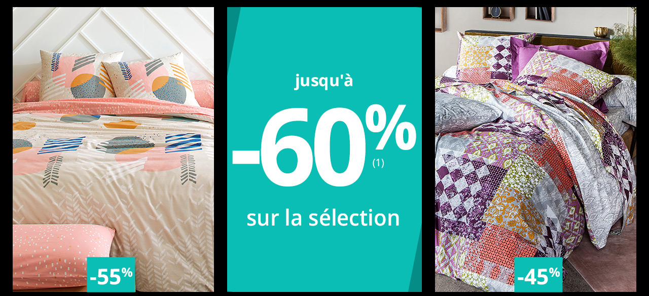 Jusqu'à -60% sur la sélection