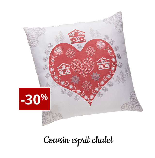 Coussin esprit chalet