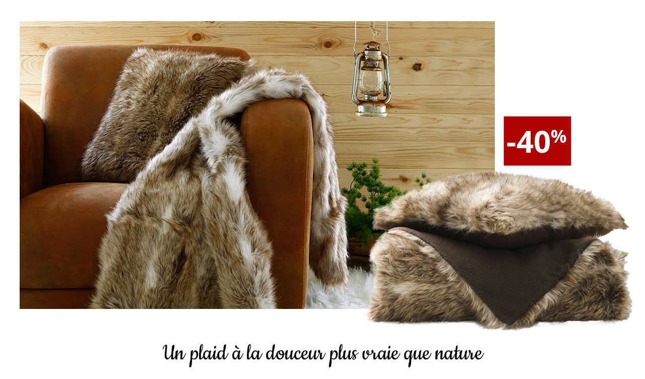 Un plaid à la douceur plus vraie que nature