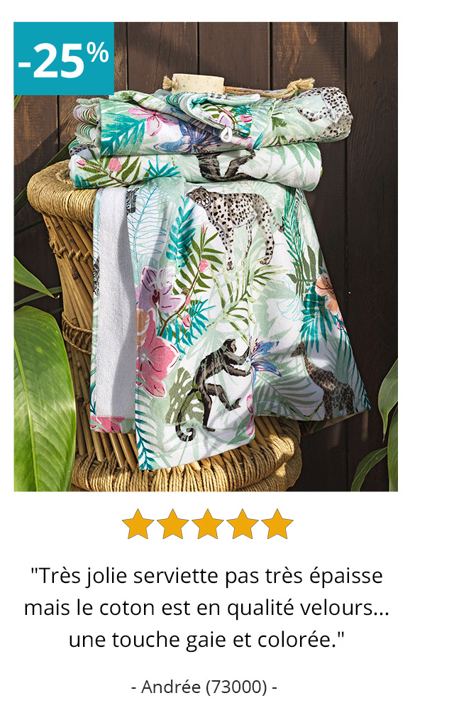 Éponge motif exotique