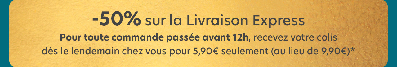 -50% sur la livraison