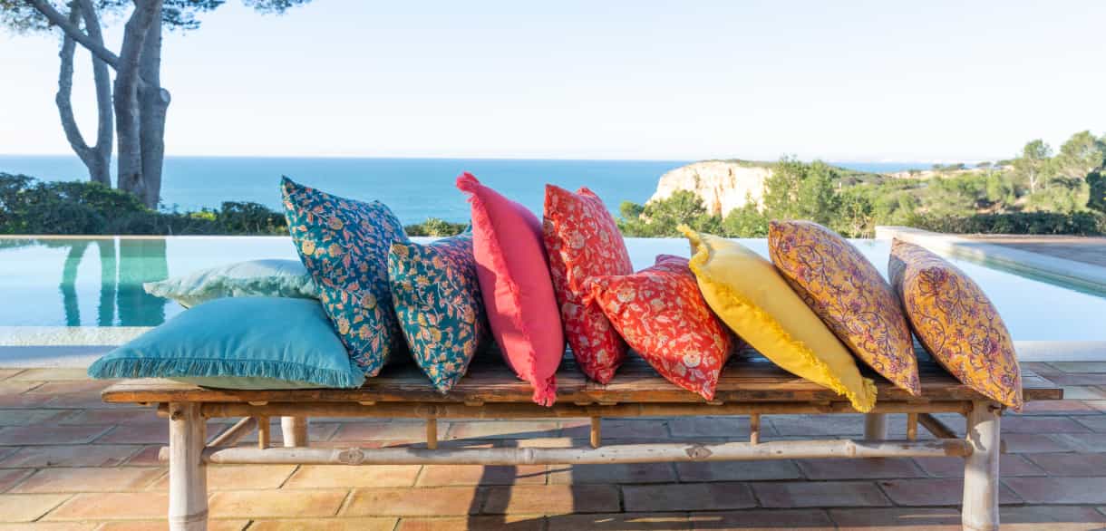 Coussin motif perse - BECQUET CRÉATION